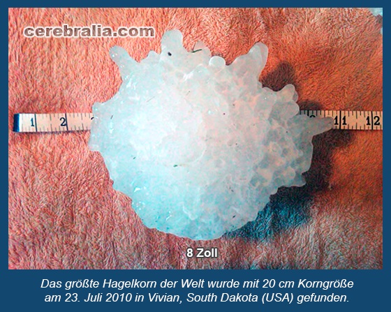 Das größte Hagelkorn der Welt Das größte Hagelkorn der Welt