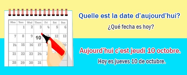 Qué fecha es hoy en francés