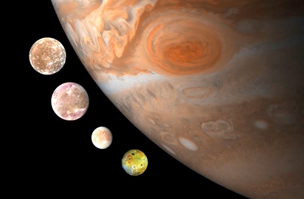 Satélites de Júpiter descubiertos por Galileo