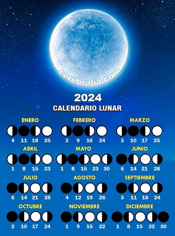 Calendario lunar 2024