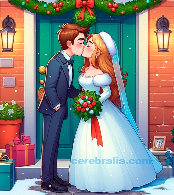 Beso bajo el muérdago Beso bajo el muérdago