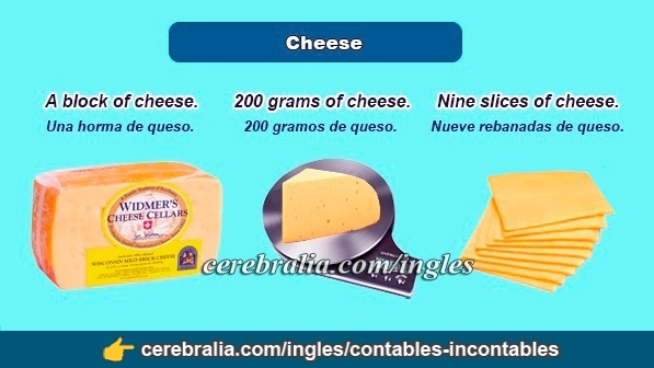 Cheese sustantivo incontable
