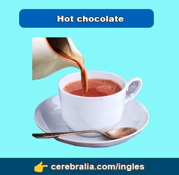 Chocolate caliente sustantivo incontable
