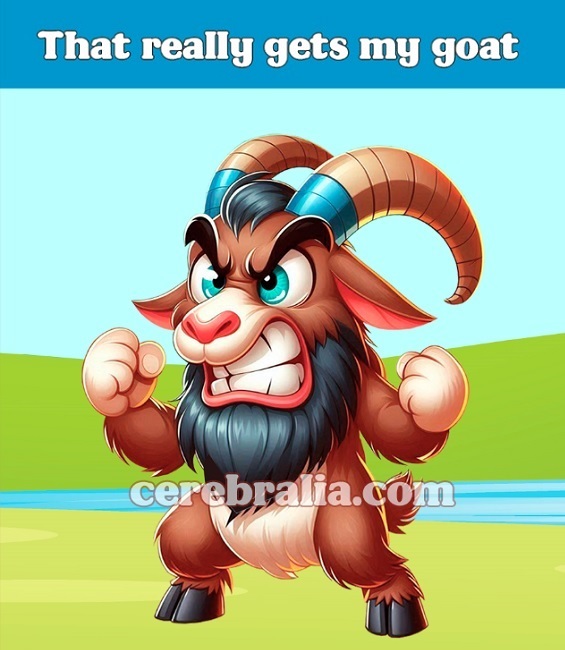 That really gets my goat