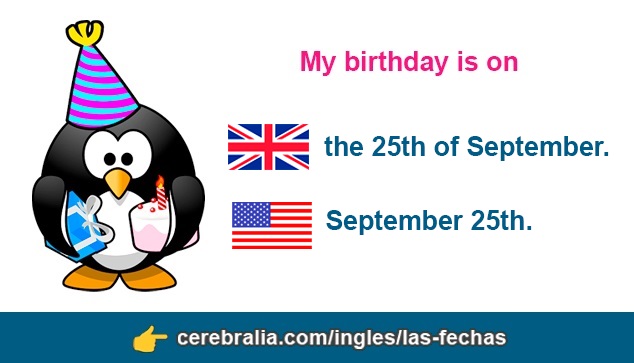Cómo decir tu cumpleaños en inglés