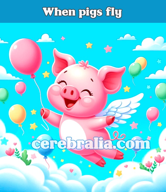 When pigs fly