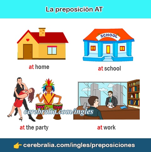 La preposición AT en inglés