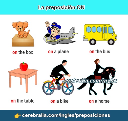 La preposición ON en inglés