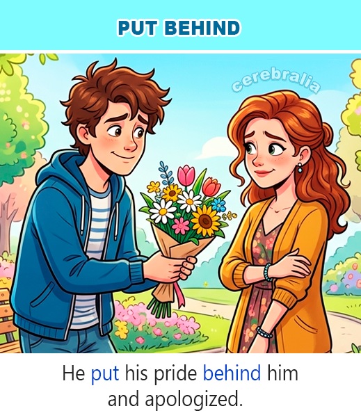 Phrasal Verb Put Behind