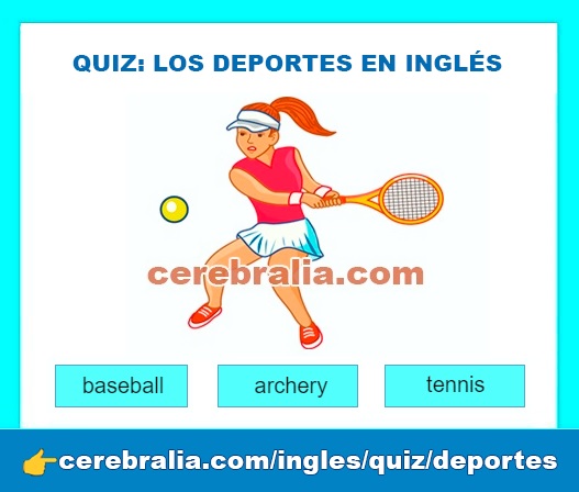 Quiz sobre los deportes en inglés