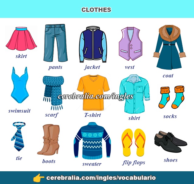 La ropa en inglés
