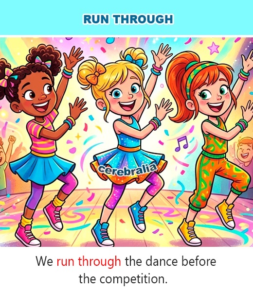 Phrasal Verb Run Through