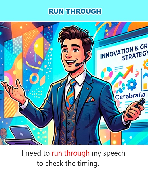 Phrasal Verb Run Through