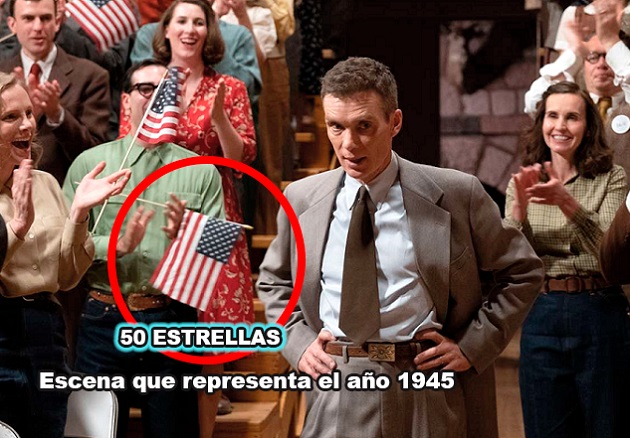 Error en las banderas en la película Oppenheimer