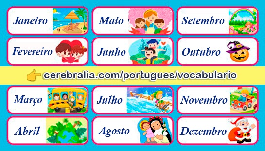 Los meses del año en portugués