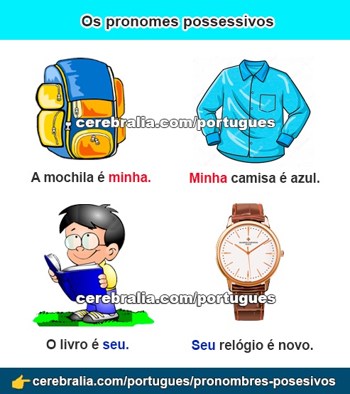 Los pronombres posesivos en portugués
