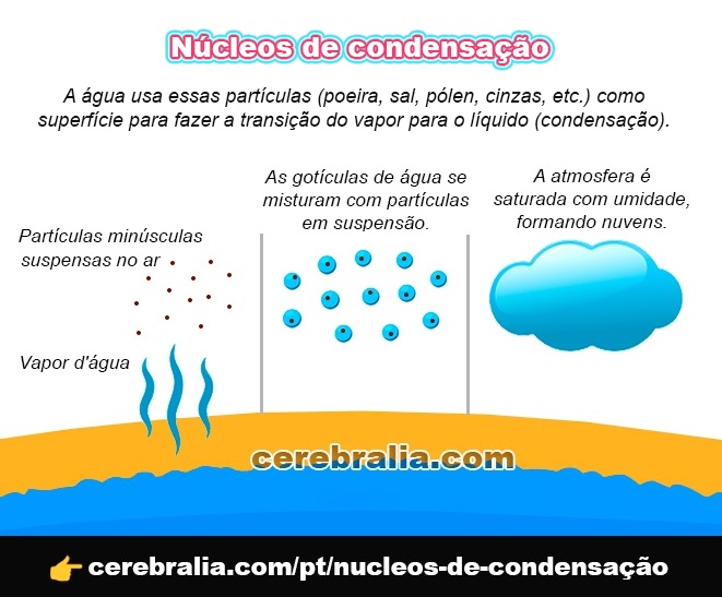 O que são núcleos de condensação?